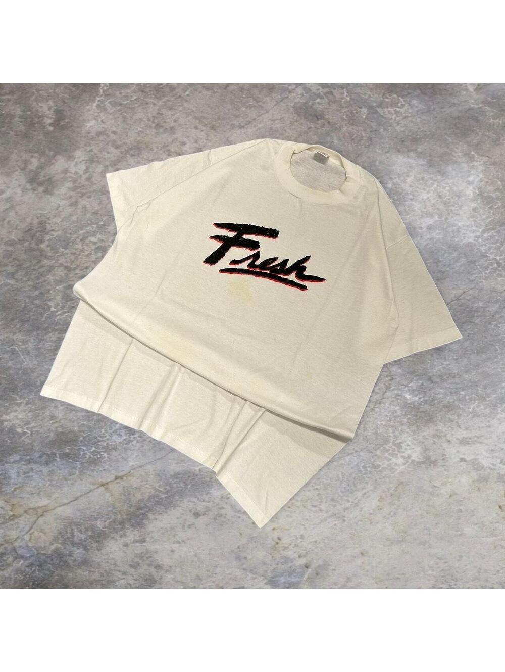 80s Russell Athletic white & red Fresh t-shirt #retro